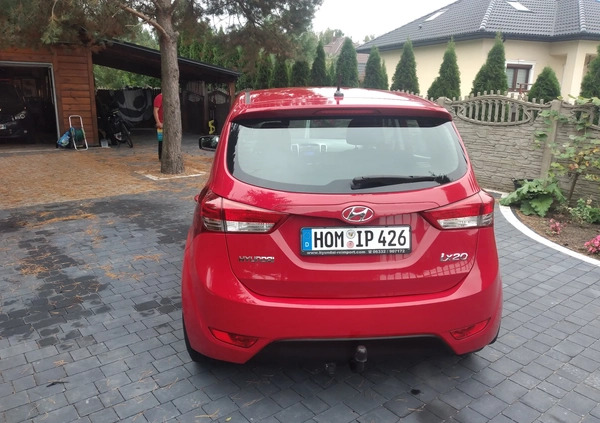 Hyundai ix20 cena 30900 przebieg: 160000, rok produkcji 2014 z Czyżew małe 466